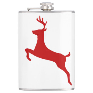 Petaca Navidades de salto de renos Red Silhouette Two-Ton