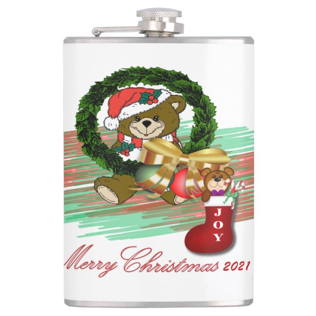 Petaca Navidades de Santa Joy Sock Vinyl Wrapl (Anverso)