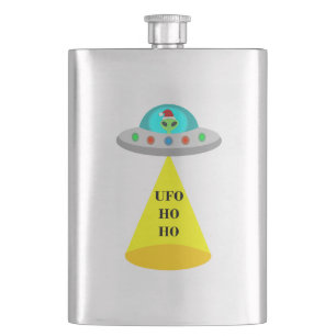 Petaca Navidades de UFO Ho Ho Alien volador