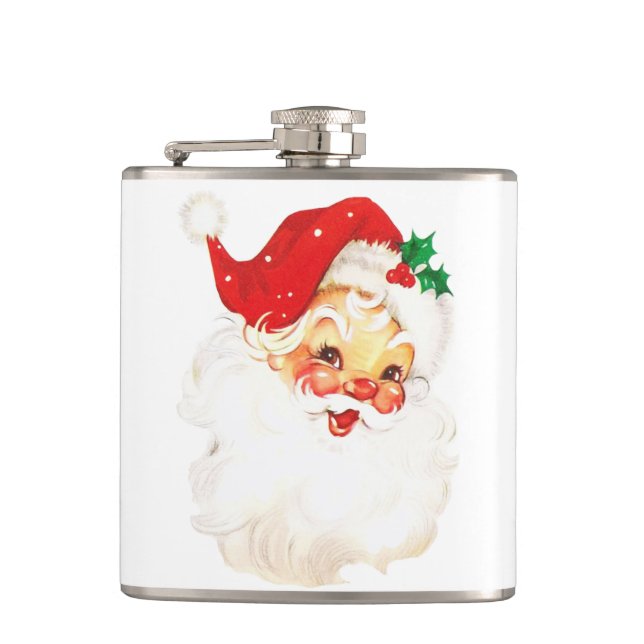 Petaca Navidades del Viejo Santa Claus Retro Jolly (Anverso)