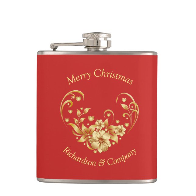 Petaca Navidades Empresariales Partidos Favor Flask (Anverso)
