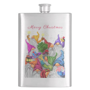 Petaca Navidades felices Fiesta Gnomes Flask