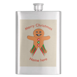 Petaca Navidades Fiesta Gingerbread Man Flask
