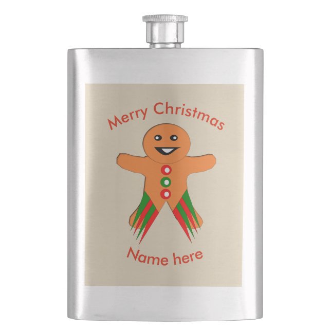 Petaca Navidades Fiesta Gingerbread Man Flask (Anverso)