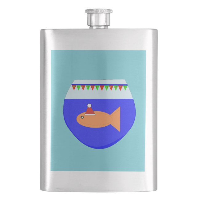 Petaca Navidades Fiesta Goldfish Flask (Anverso)