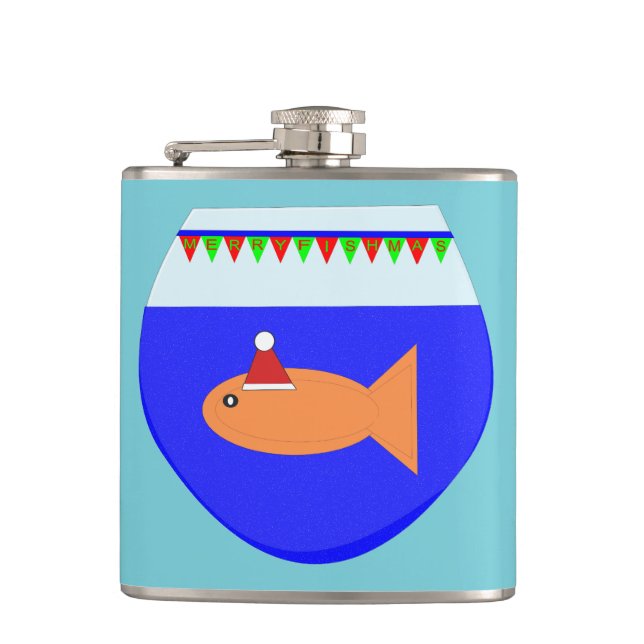 Petaca Navidades Fiesta Goldfish Flask (Anverso)