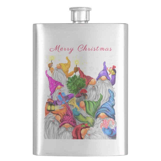 Petaca Navidades Gnomes Flask (Anverso)