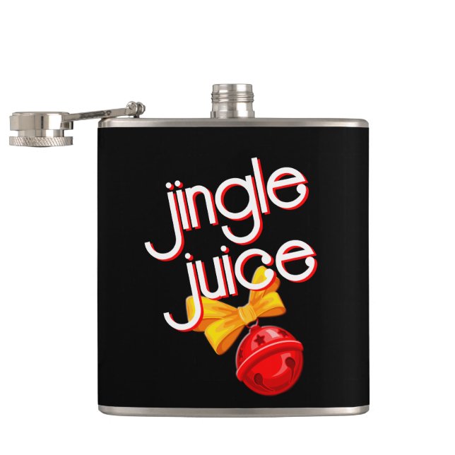 Petaca Navidades negros divertidos de jugo jingle (Abierto)