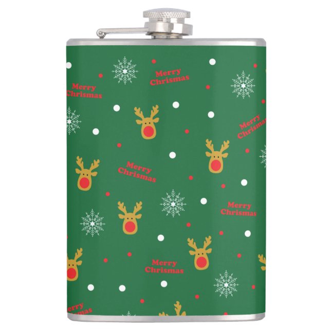 Petaca Navidades patrón de máscara de cadera (Anverso)