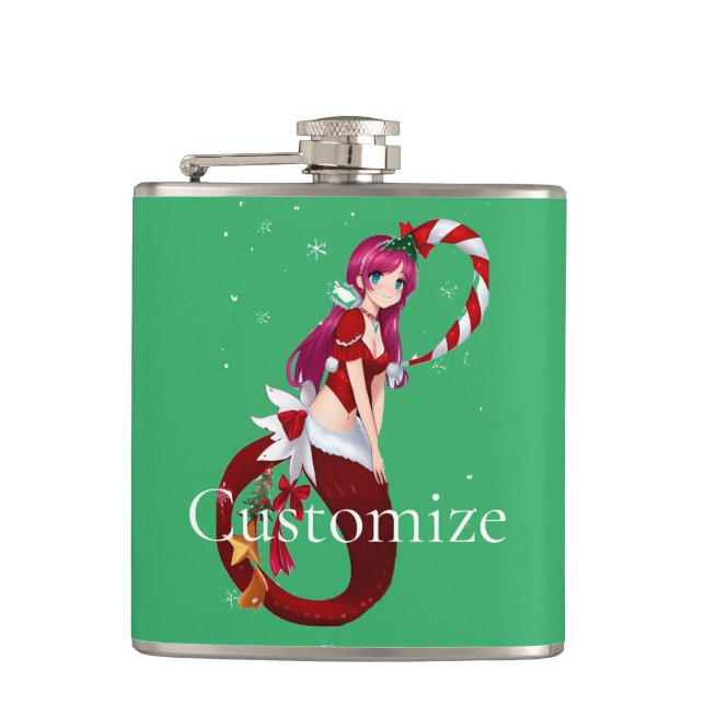 Petaca Navidades Pixie Mermaid Thunder_Cove (Anverso)