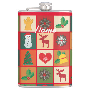 Petaca Navidades Símbolos Medley Art Thunder_Cove