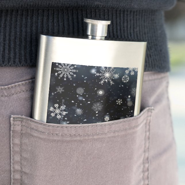 Petaca Navidades SlipperyJoe cayendo varios tamaños de fo (In Situ)