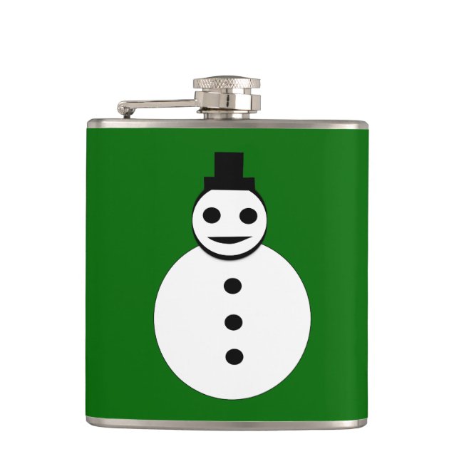 Petaca Navidades sonrientes Snowman Flask (Anverso)
