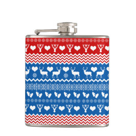 Petaca Navidades sudan reno, copos de nieve y Mittens