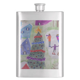 Petaca Navidades Village Classic Hip Flask