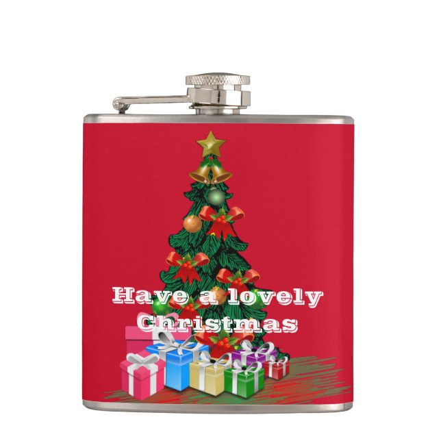 Petaca Navidades Vinyl Wrapped Flask (Anverso)