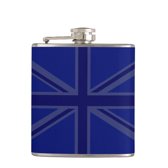 Petaca NAvy Blue Union Jack Decor (Anverso)