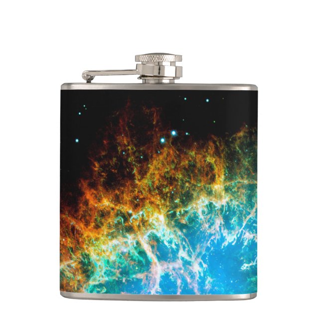 Petaca Nebulosa de cangrejo Supernova permanece hubble Sp (Anverso)