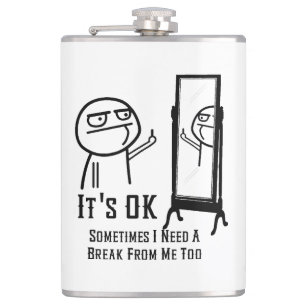 Petaca Necesita una máscara de espejo de ruptura