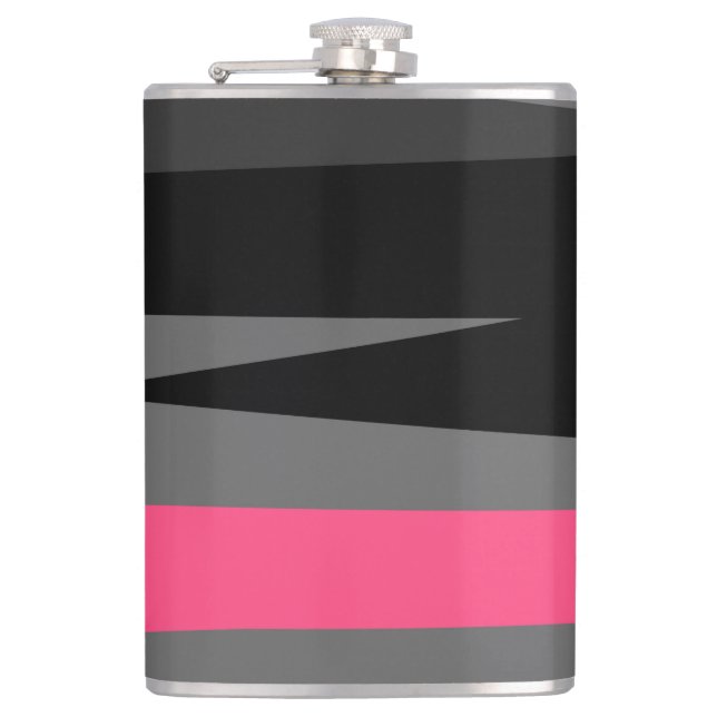 Petaca Negro rosa y gris (Anverso)