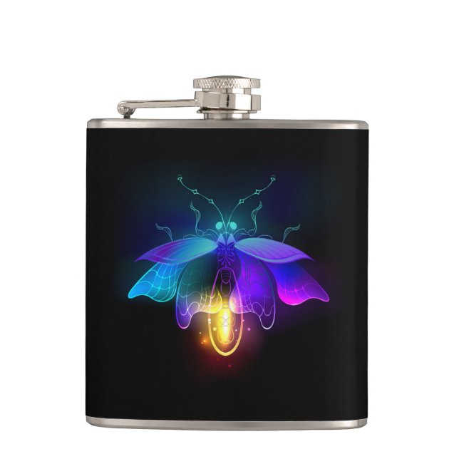 Petaca Neon Firefly en negro (Anverso)