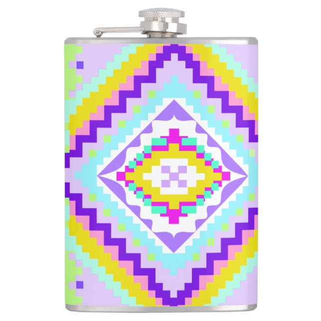 Petaca Neon Tribal Dreams Kaleidoscope (Anverso)