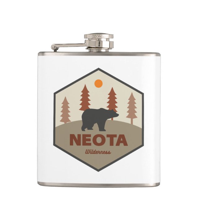 Petaca Neota Wilderness Colorado Bear (Anverso)