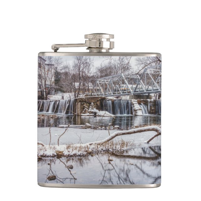 Petaca Nieve En La Presa De Finley (Anverso)