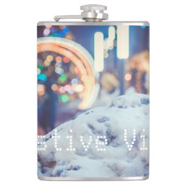 Petaca Nieve y luces de invierno