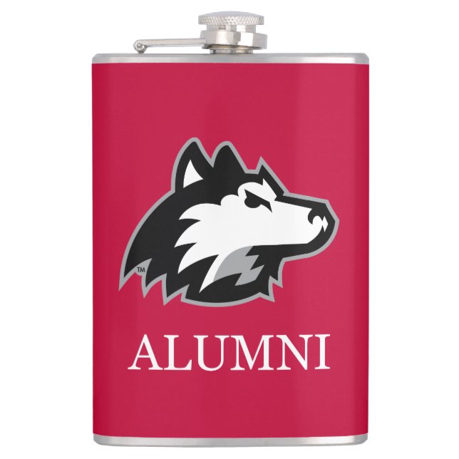 Petaca NIU Huskies Alumni (Anverso)