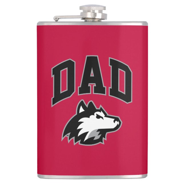 Petaca NIU Huskies Dad (Anverso)