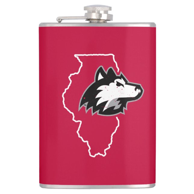 Petaca NIU Huskies Estado Love (Anverso)