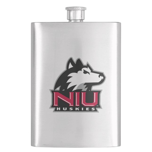 Petaca NIU Huskies Wordmark (Anverso)