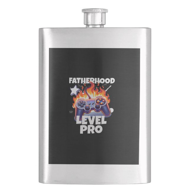 Petaca Nivel de paternidad para juegos (Anverso)