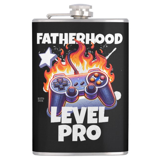 Petaca Nivel de paternidad para juegos (Anverso)