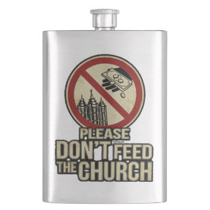Petaca No alimente por favor la iglesia - frasco