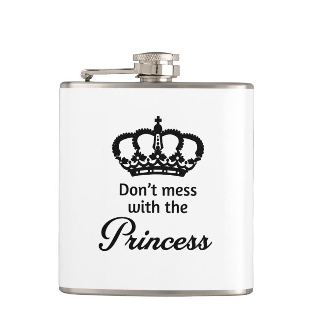 Petaca No ensucie con la princesa (Anverso)