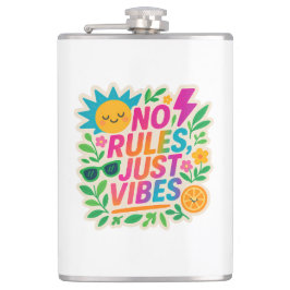 Petaca No hay reglas sólo vibraciones - Neon Gradient Kaw