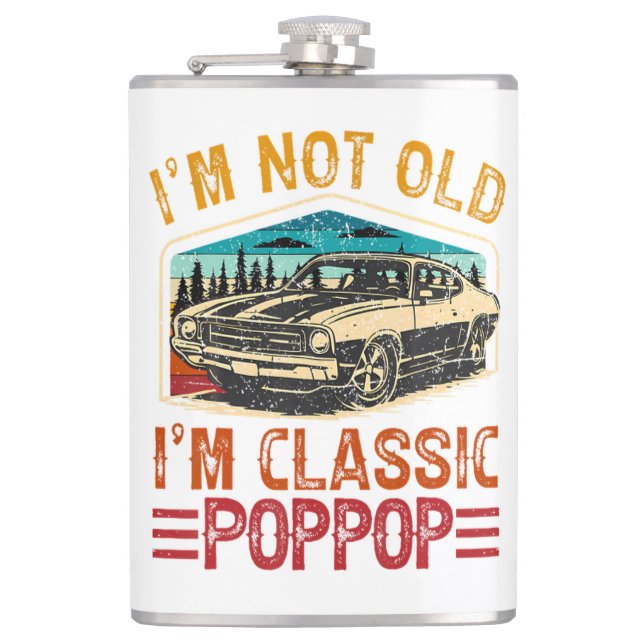 Petaca NO Soy Viejo Soy Poppop Abuelo (Anverso)