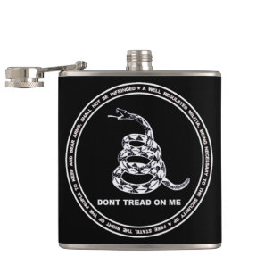 Petaca NO TREAD EN MÍ Diseño Vinil Flask