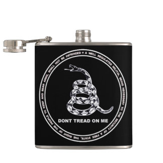 Petaca NO TREAD EN MÍ Diseño Vinil Flask