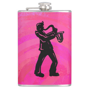 Petaca Noches de boogie de Nueva York Rosa Caliente Saxof