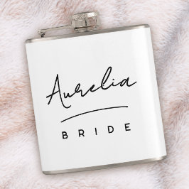 Petaca Nombre de firma de guión personalizado Bachelorett