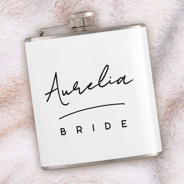 Petaca Nombre de firma de guión personalizado Bachelorett (Subido por el creador)