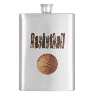 Petaca Nombre Del Baloncesto Y Baloncesto, Matraz Clásico