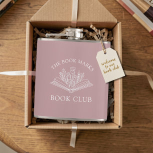Petaca Nombre del club de lectura regalo personalizado fa
