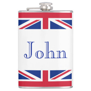 Petaca Nombre personalizado bandera de unión de Jack plan