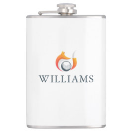 Petaca Nombre Personalizado De Fox Y Golf Ball Moderno