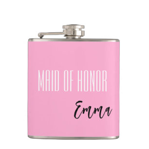Petaca Nombre Personalizado De La Mata De Honor