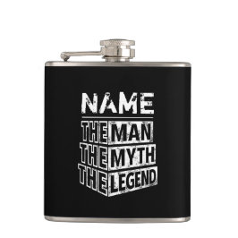 Petaca Nombre Personalizado El Hombre El Mito La Leyenda